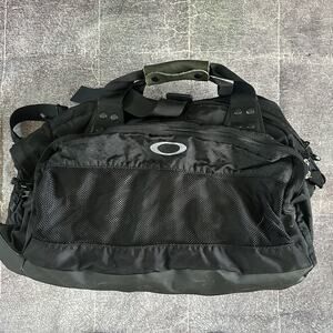 Men's Vintage Y2K Oakley Heavy Duty Tactical Utility Cargo Black Gray Duffle Bag